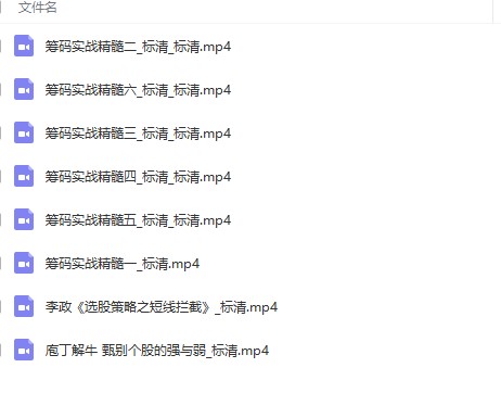 李政筹码实战 9节